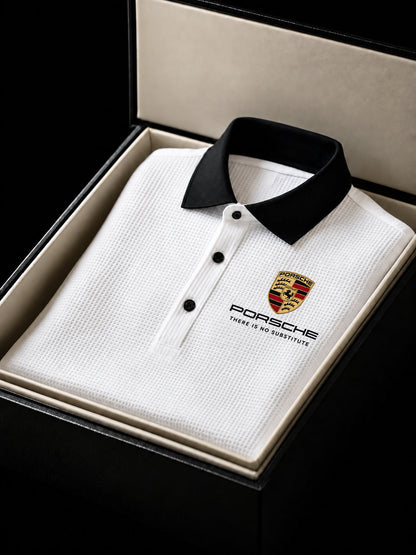 Personalized Pors Waffle Knit 2026 Polo Shirt