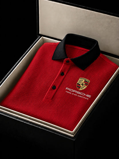 Personalized Pors Waffle Knit 2026 Polo Shirt
