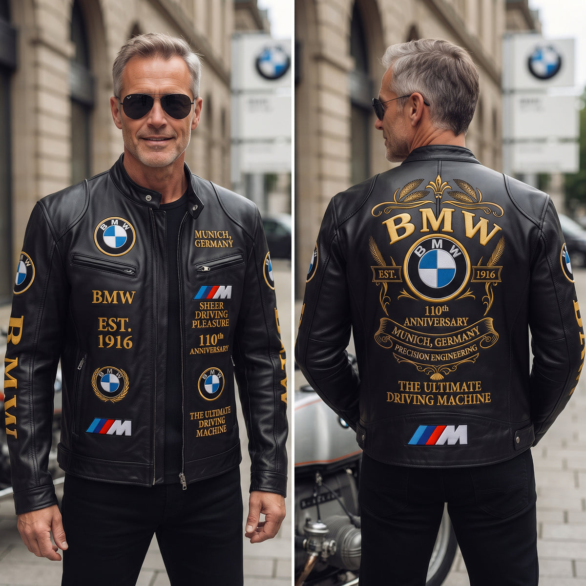 BW 110TH Anniversary Vintage Collar Leather Jacket (1916-2026)