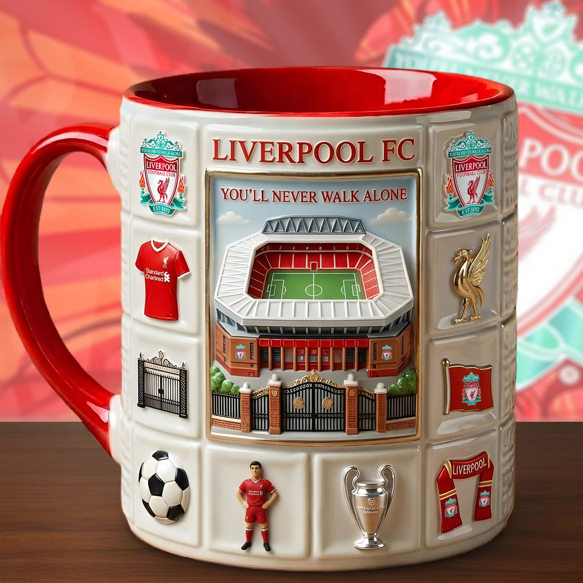 LVP FC Stadium Accent Mug , Cream Mug Gifts , Holiday Gifts