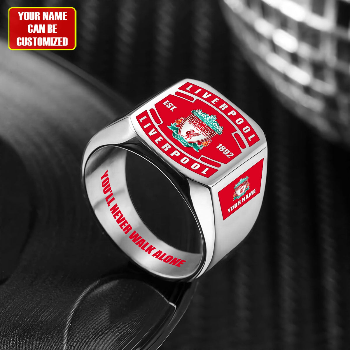 LVP FC Custom Name Classic Design Ring