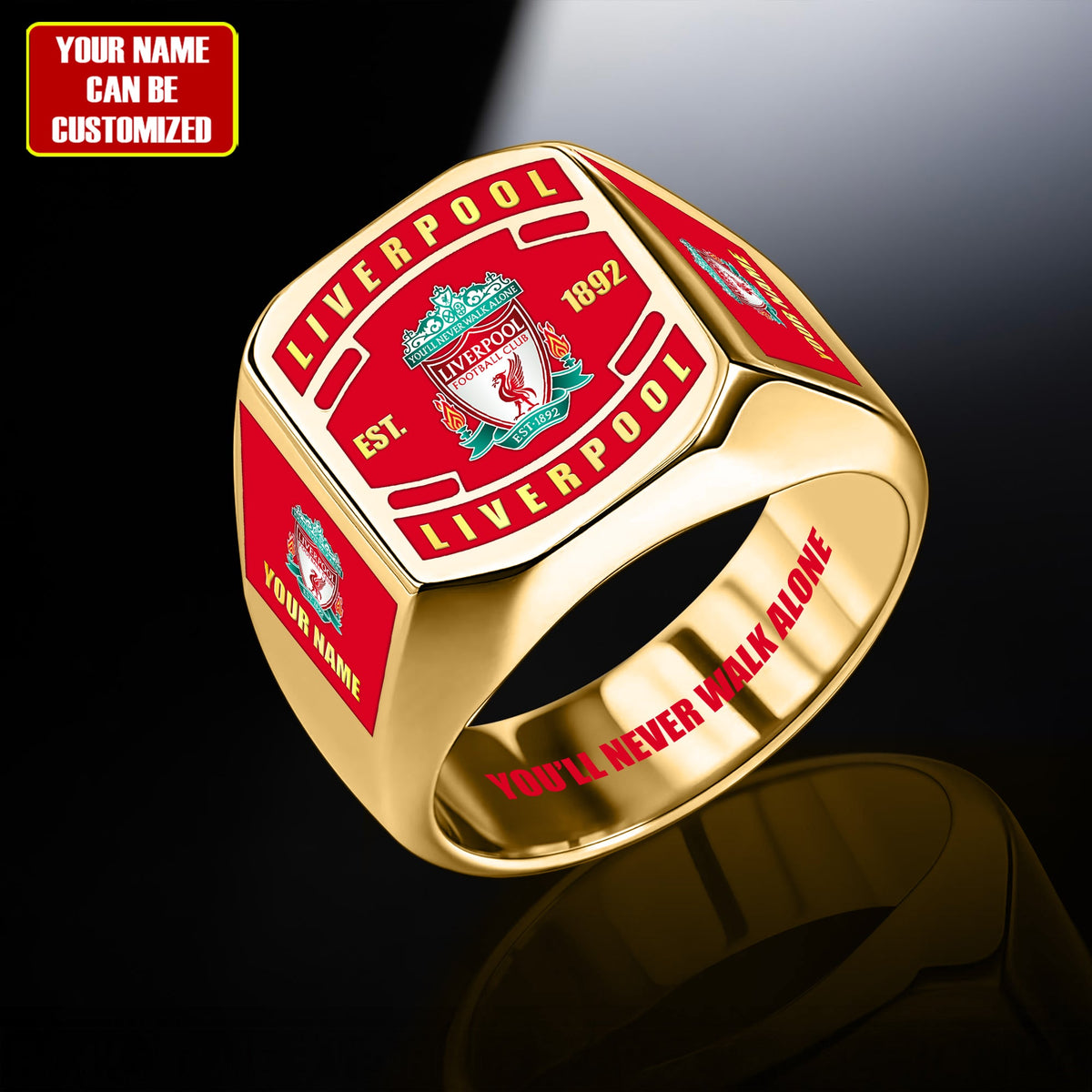 LVP FC Custom Name Classic Design Ring