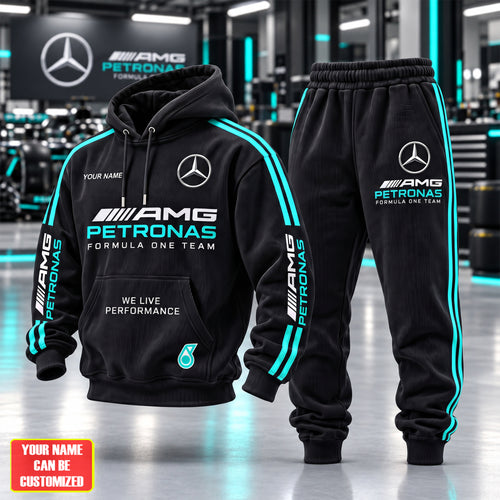 Personalized Merc AMG Petronas New Style 3D All over Printed Hoodie and Sweatpants set
