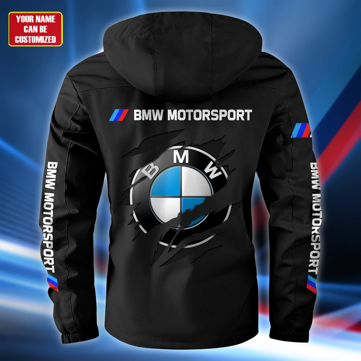 Personalized BW Motorsport 2026 Windbreaker Hooded Jacket