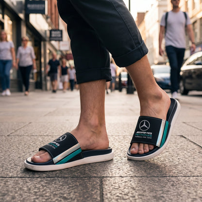 Merc AMG Petronas Sportline Custom Leather Sandals