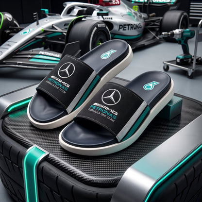 Merc AMG Petronas Sportline Custom Leather Sandals