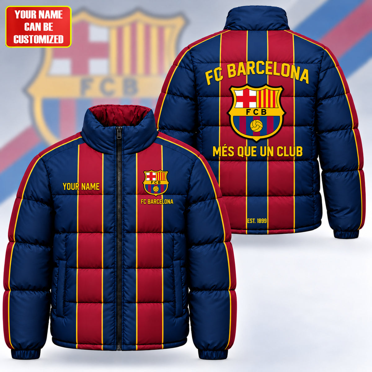 Barca FC 2026 Puffer Thermal Stand Collar Jacket