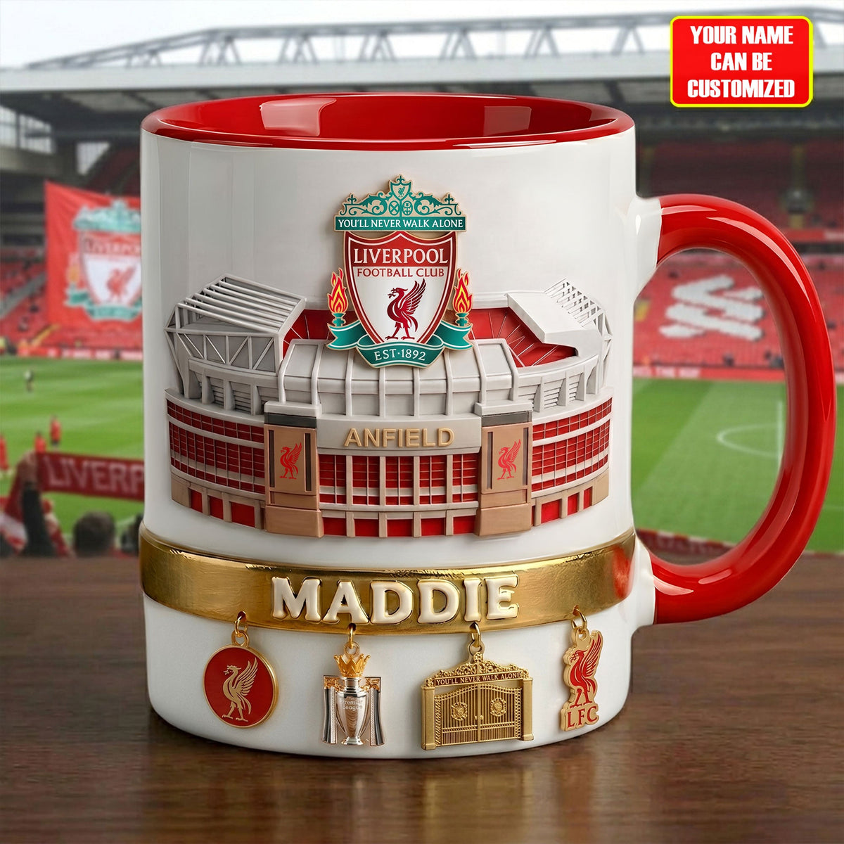 LVP LFC Stadium Accent Mug , Cream Mug Gifts , Holiday Gifts