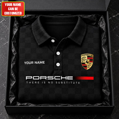 Personalized Pors There Is No Substitute Luxury Premium Polo Shirt