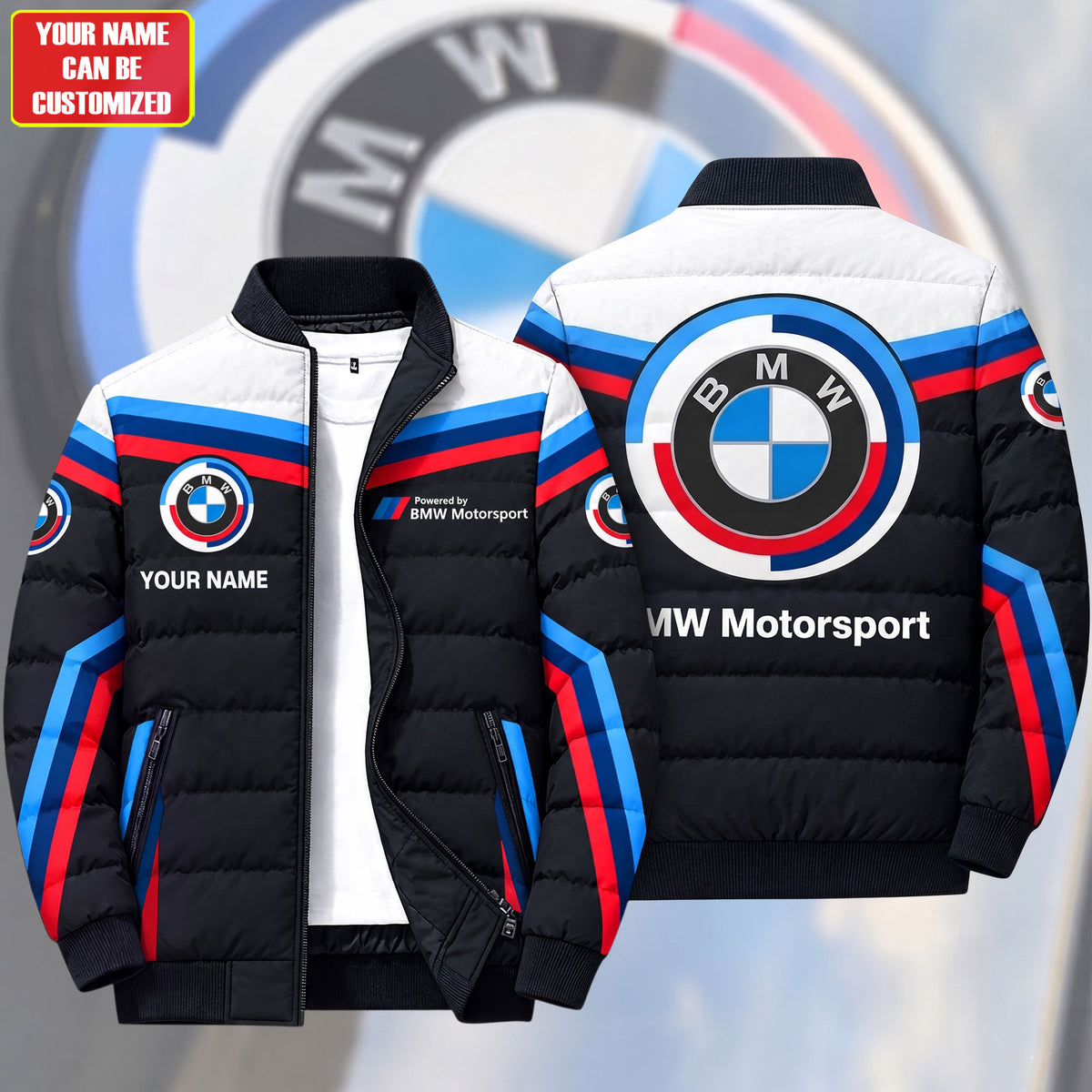 Personalized BW Motorsport 2026 Puffer Jacket 3D