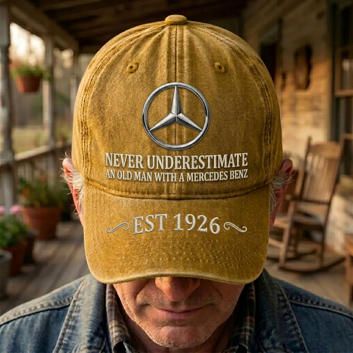 Merc Old Man Denim Classic Cap (1926-2026)