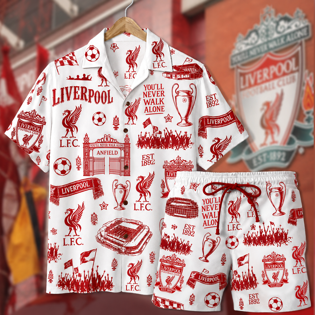 LVP EST 1892 Sport Hawaii Shirt Beach Short