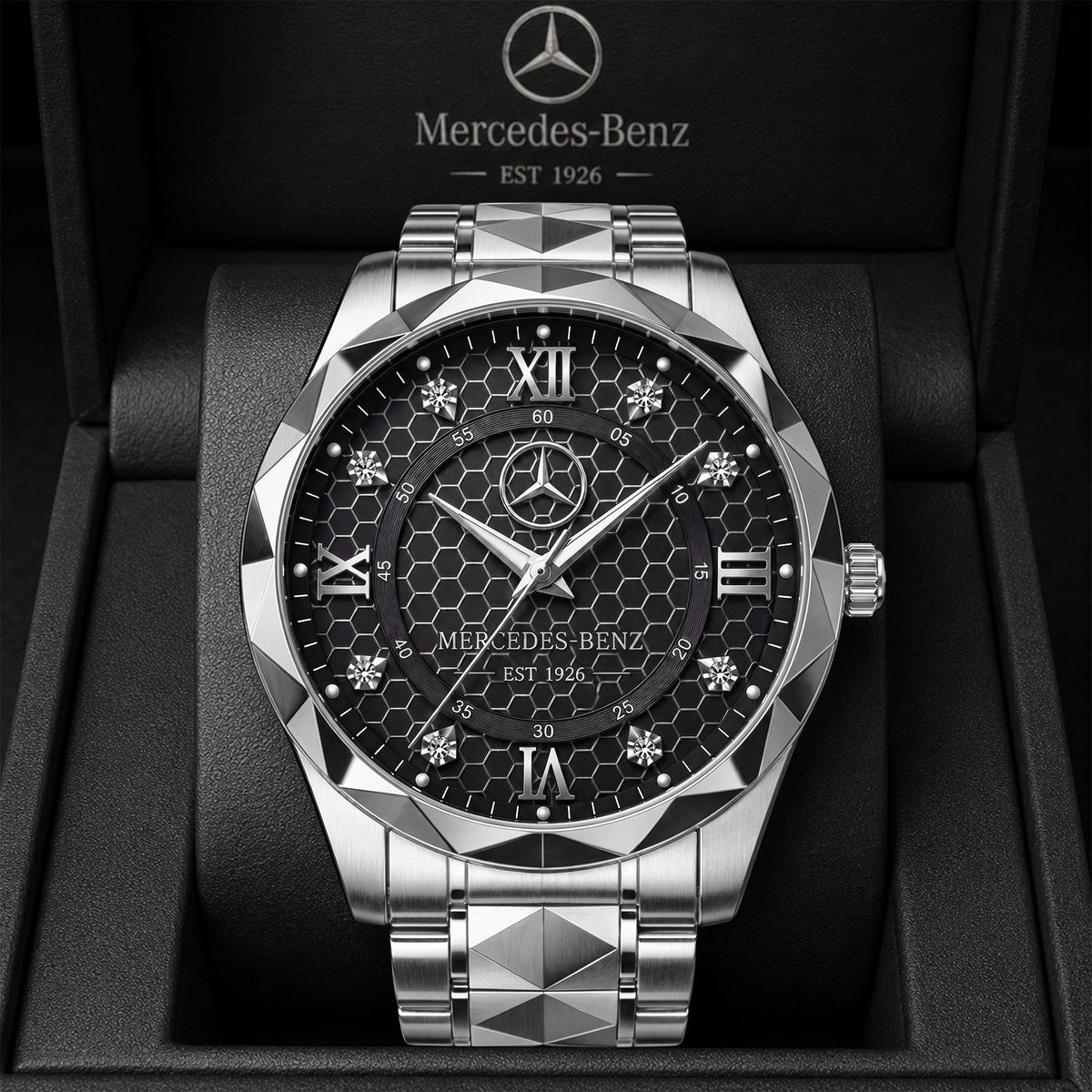 Personalized Merc Automotive EST 1926 Luxury Charley Watch
