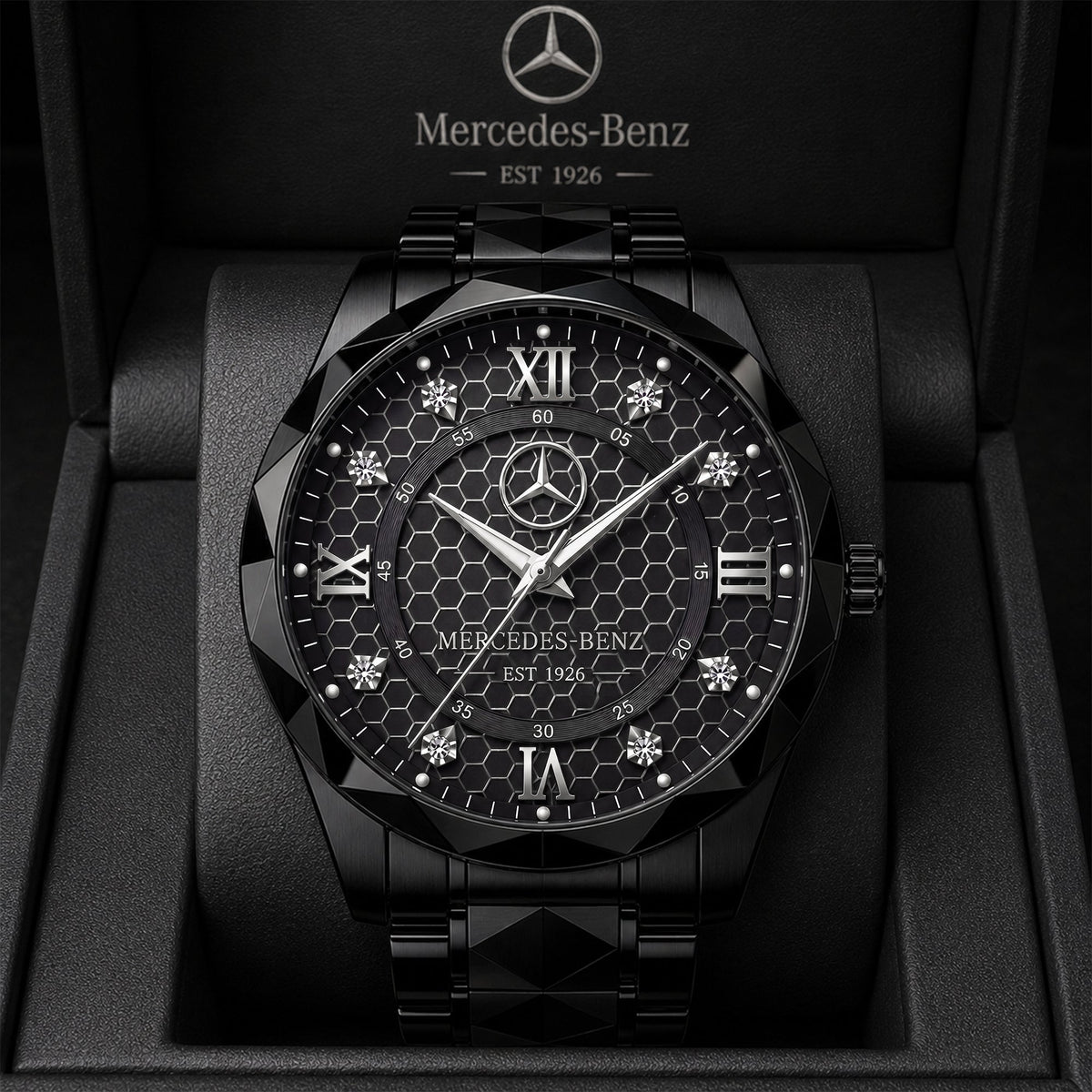 Personalized Merc Automotive EST 1926 Luxury Charley Watch