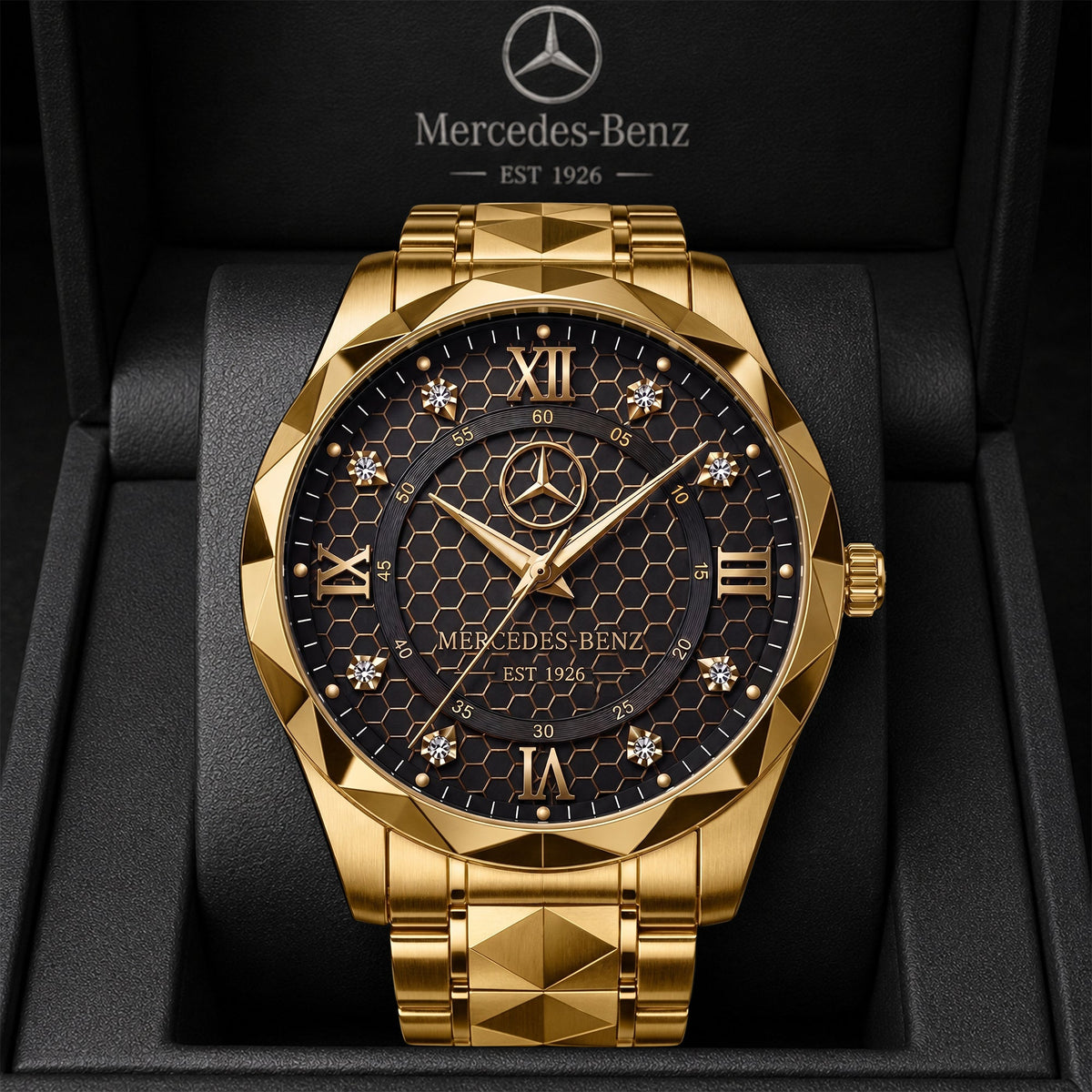 Personalized Merc Automotive EST 1926 Luxury Charley Watch