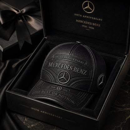 Merc 100TH Anniversary Edition Leather Cap (1926-2026)
