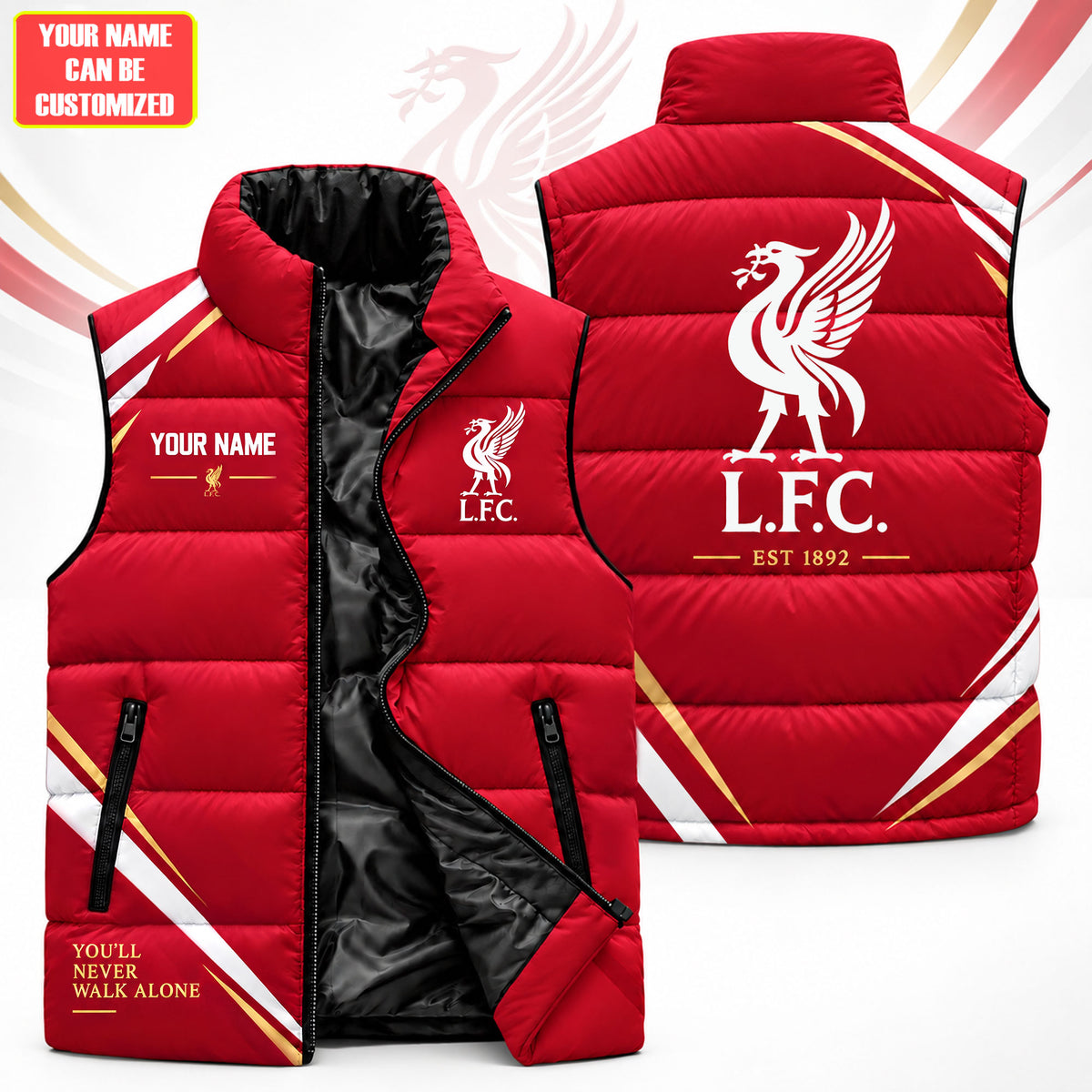 Personalized Lvp 2026 Sleeveless Windproof Puffer Jacket 3D