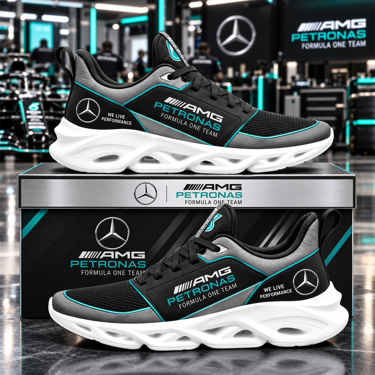 Merc AMG Petronas 2026 Sport Chunky Custom Sneaker