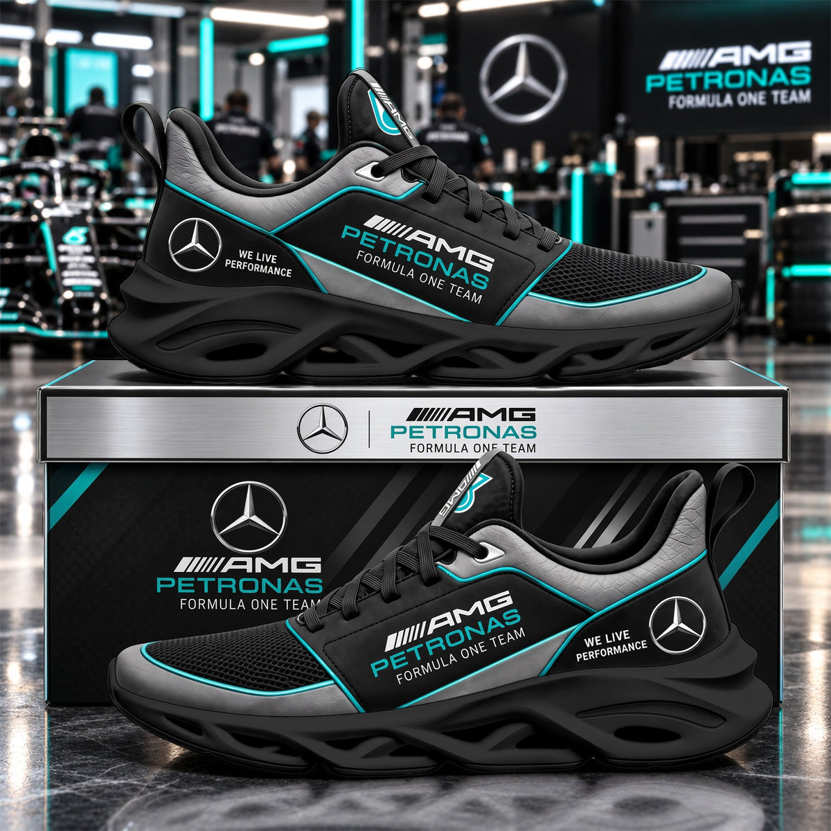 Merc AMG Petronas 2026 Sport Chunky Custom Sneaker
