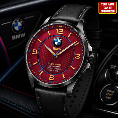 Personalized BW Since 1916 Leather Watch