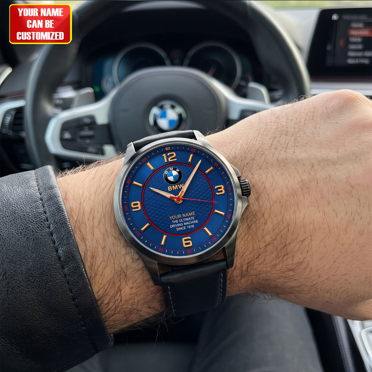 Personalized BW Since 1916 Leather Watch