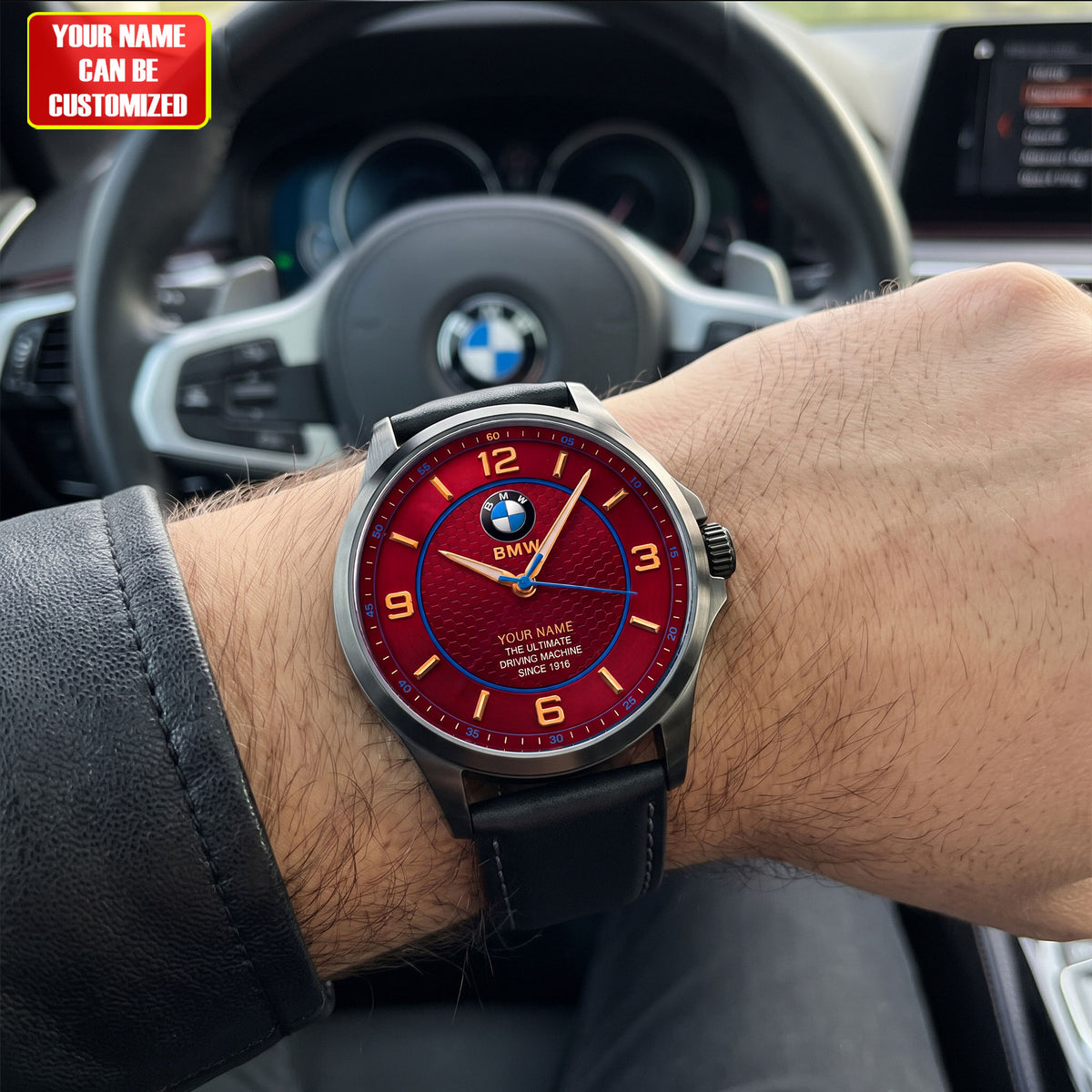 Personalized BW Since 1916 Leather Watch