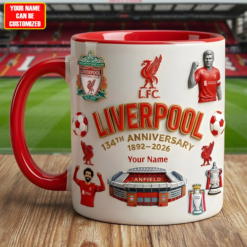 Personalized LVP 134th Anniversary Accent Mug , Cream Mug Gifts , Holiday Gifts