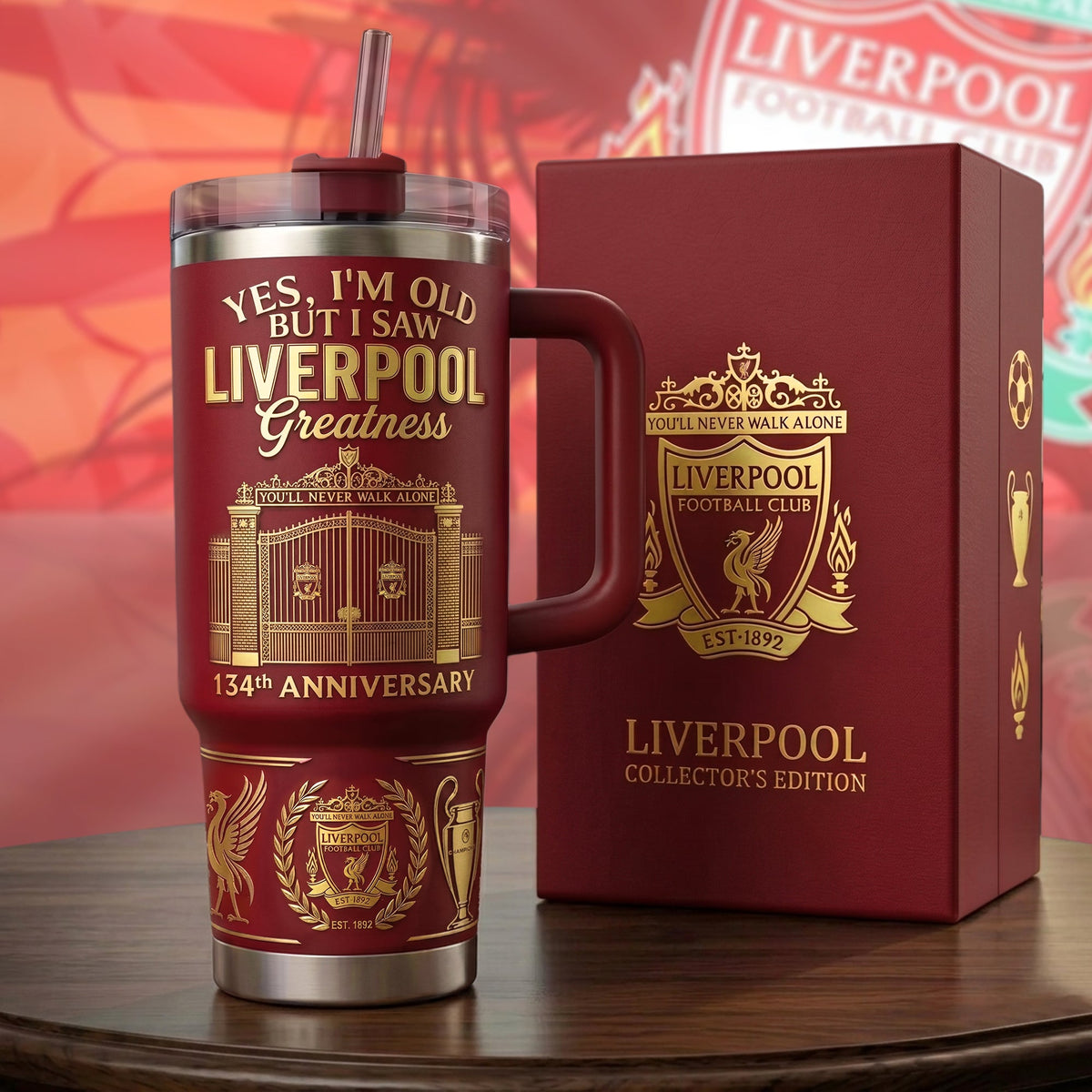 LVP FC Anfield 134th Anniversary Insulated Tumbler 30oz 40oz (1892-2026)