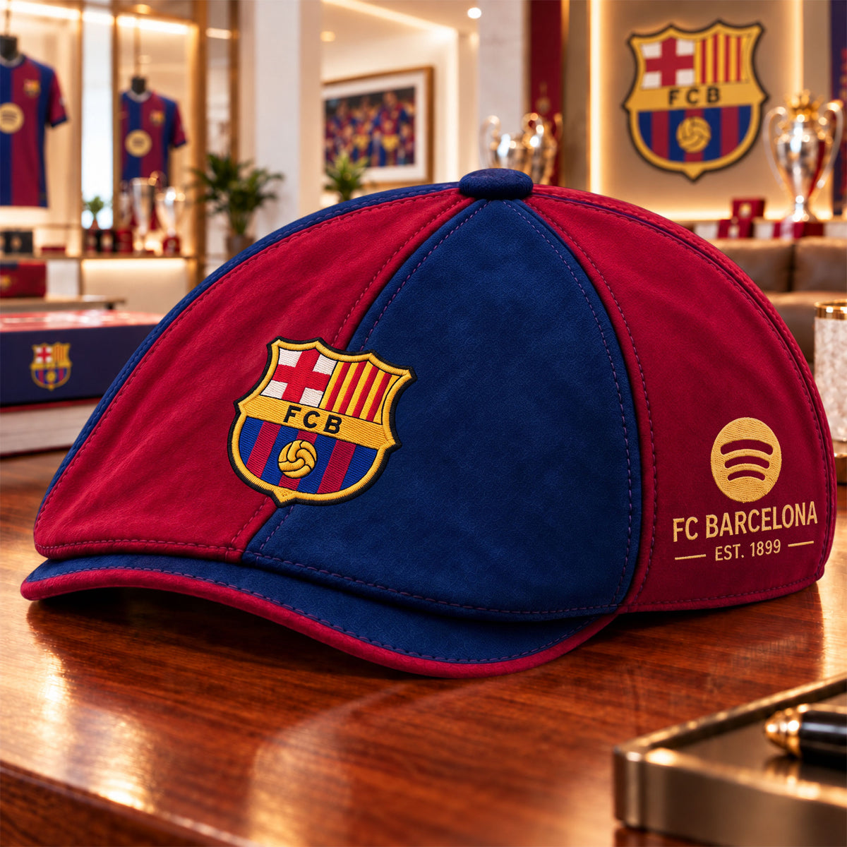 Barca FC The Alfred Ivy Cap , Flat Cap