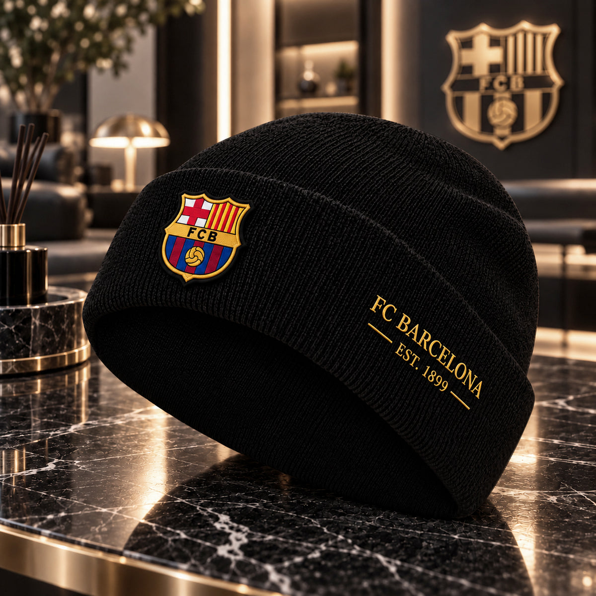 Barca FC Classic Cuff 2026 Beanie Hat
