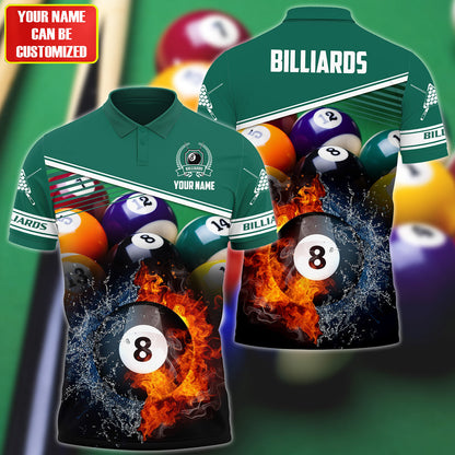 Personalized Name Billiards All Over Printed Unisex Shirt QB120602