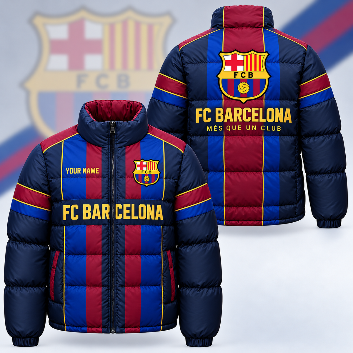 Barca FC 2026 Puffer Thermal Stand Collar Jacket V2