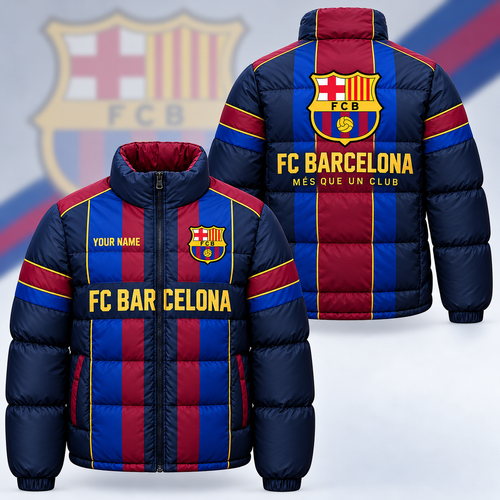 Barca FC 2026 Puffer Thermal Stand Collar Jacket V2