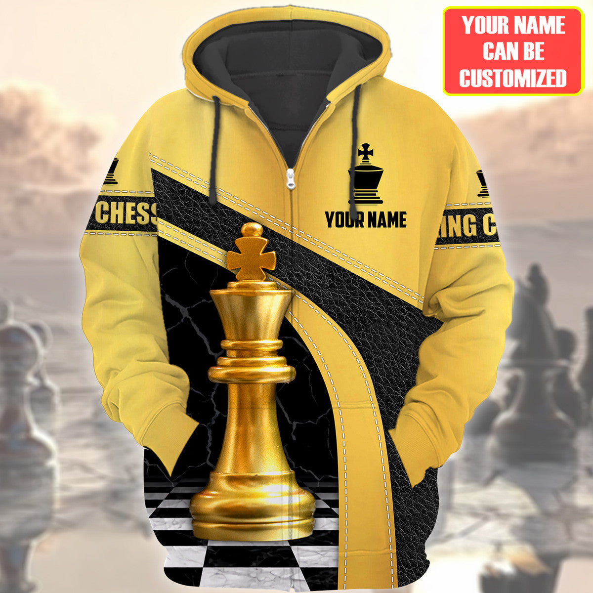 Chess Player Shirt, Chess Pieces All-Over Print Unisex Tee