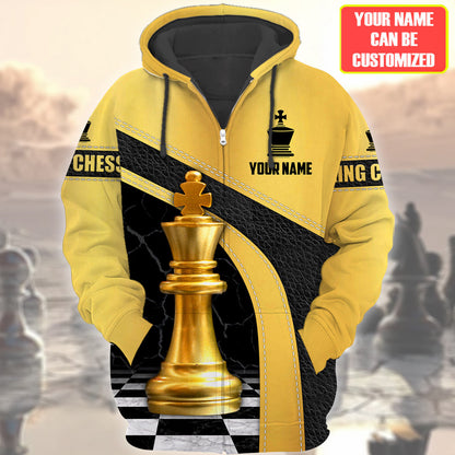 Chess Player Shirt, Chess Pieces All-Over Print Unisex Tee