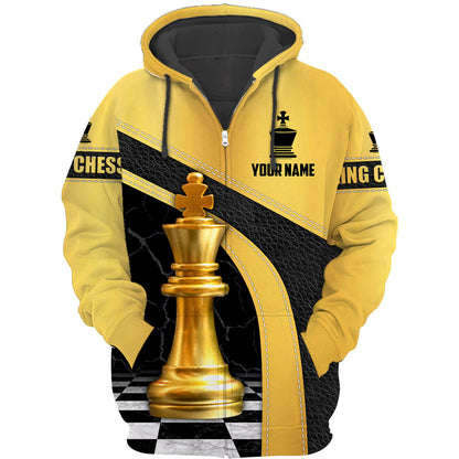 Chess Player Shirt, Chess Pieces All-Over Print Unisex Tee