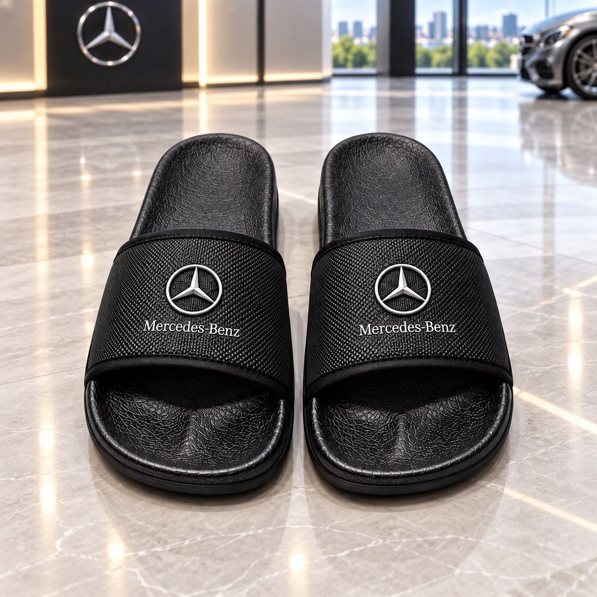 Merc Crocodile Custom Leather Sandals