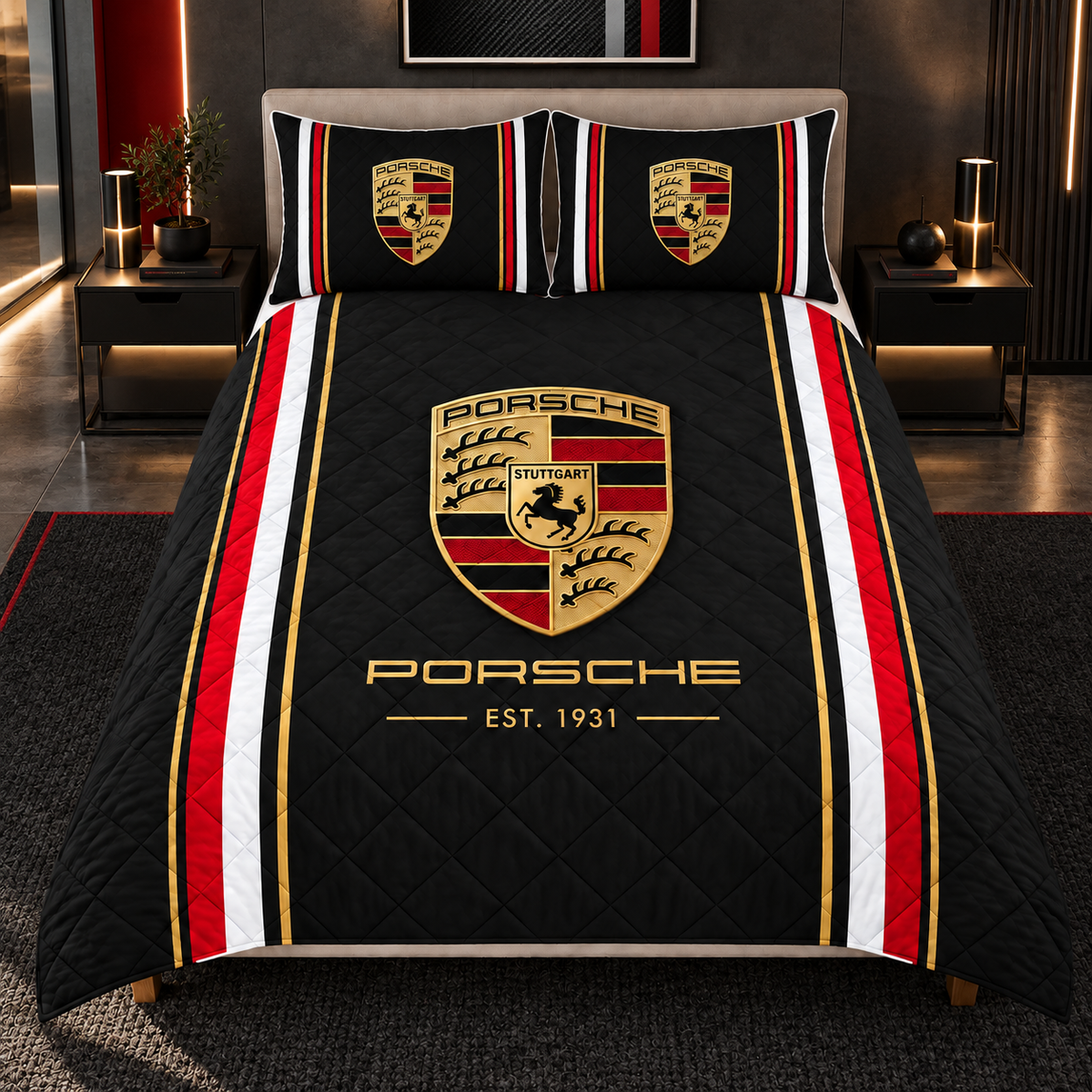 Pors Luxury Deluxe Quilt Bedding Set
