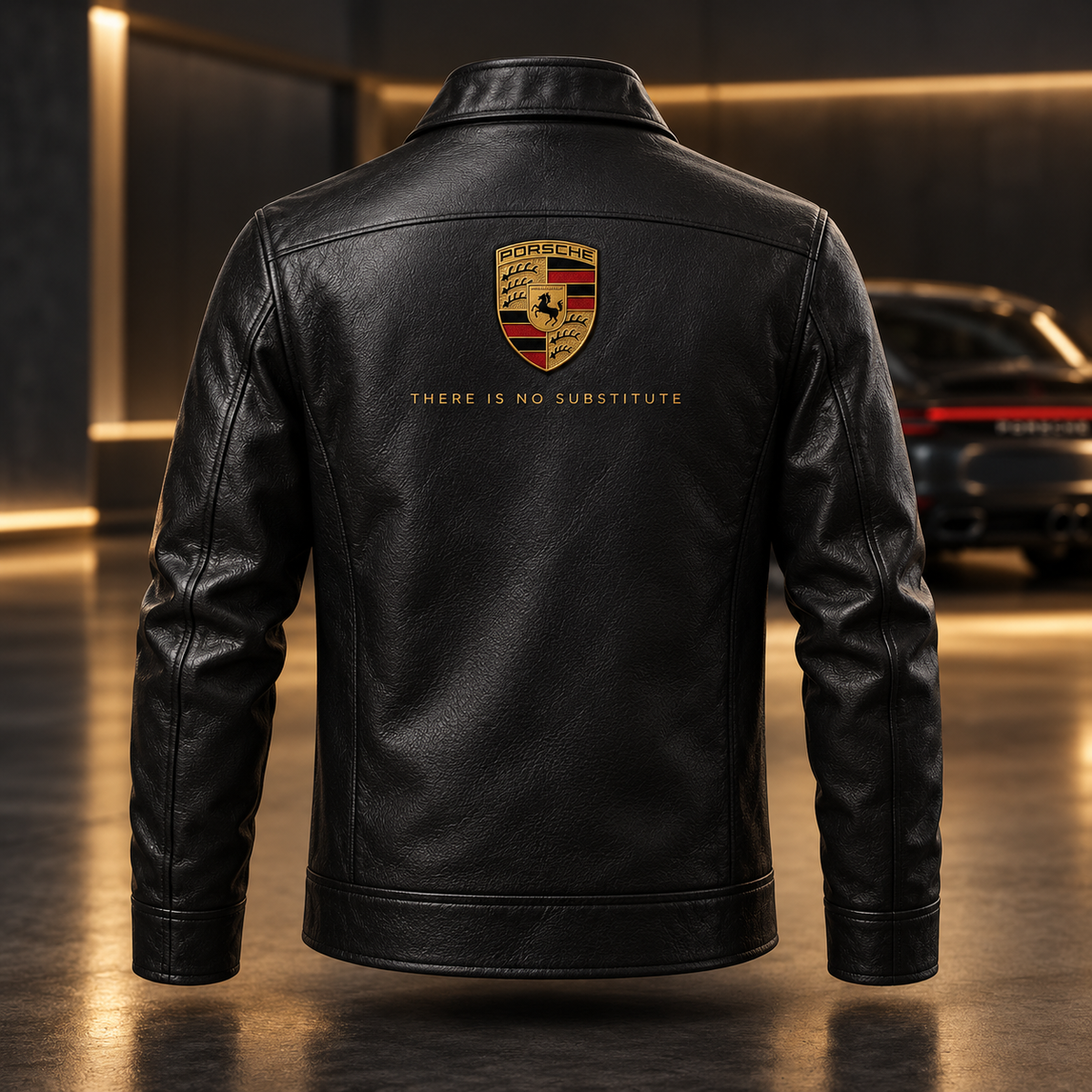 Pors Heritage Vintage Collar Leather Jacket New Style