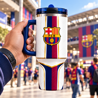 Barca FC King champions insulated tumbler 30oz 40oz