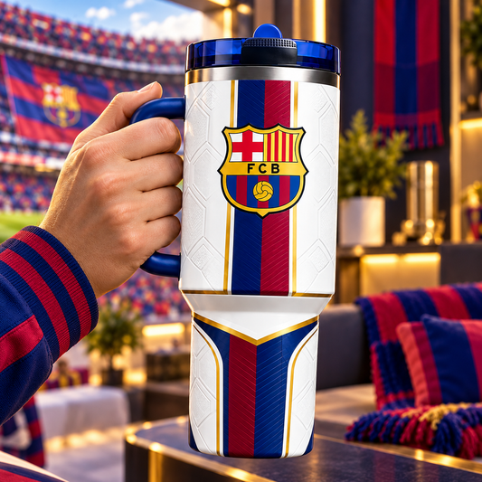 Barca FC King champions insulated tumbler 30oz 40oz