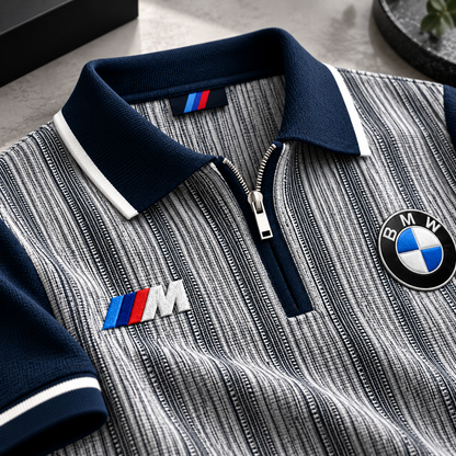 Personalized Bw Striped Zipper Polo ,T-shirt, Hoodie , Short , Polo , hawaii