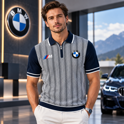 Personalized Bw Striped Zipper Polo ,T-shirt, Hoodie , Short , Polo , hawaii